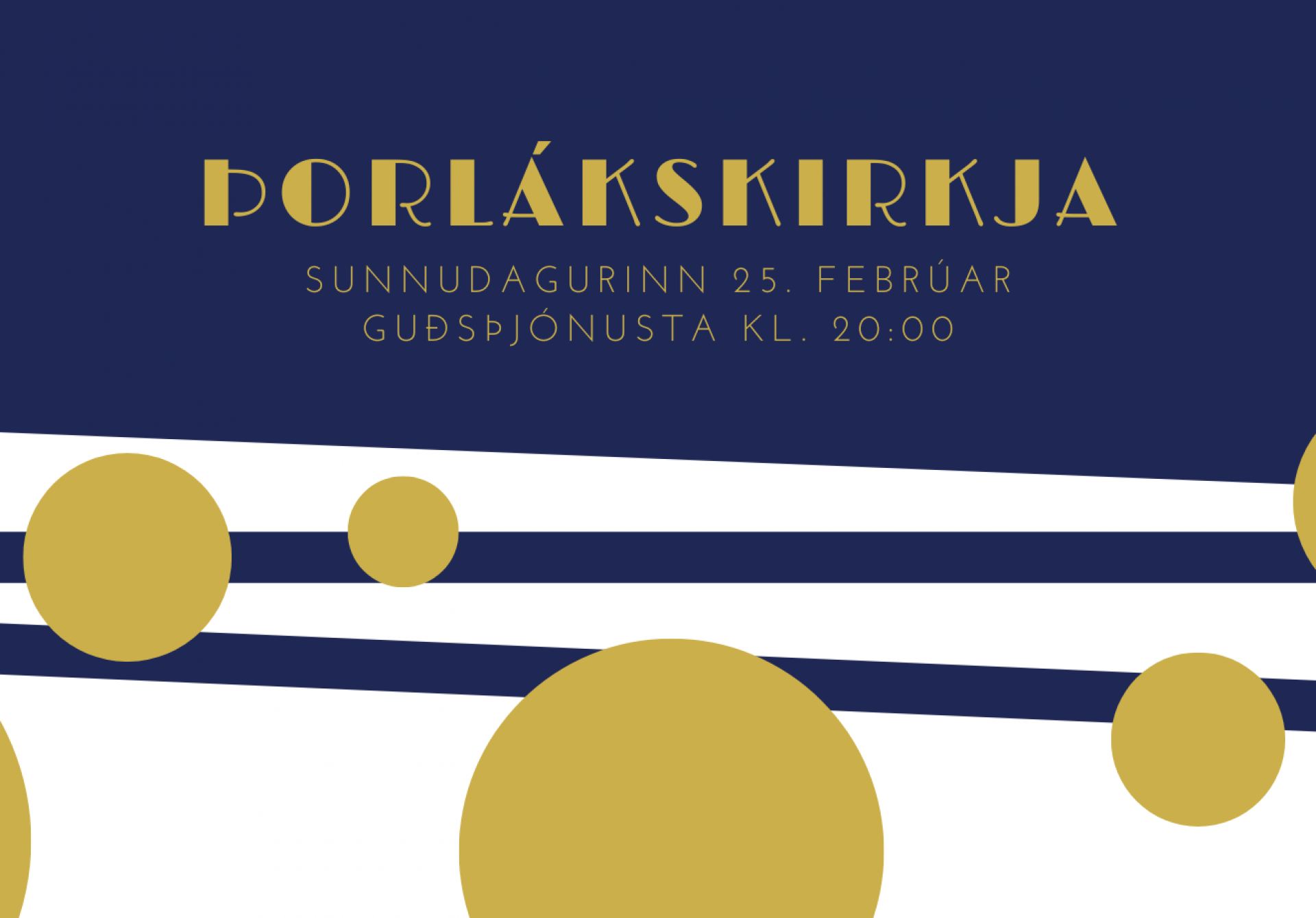 Guðsþjónusta í Þorlákskirkju